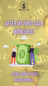 After My First Sale Worksheet INSTANT DOWNLOAD